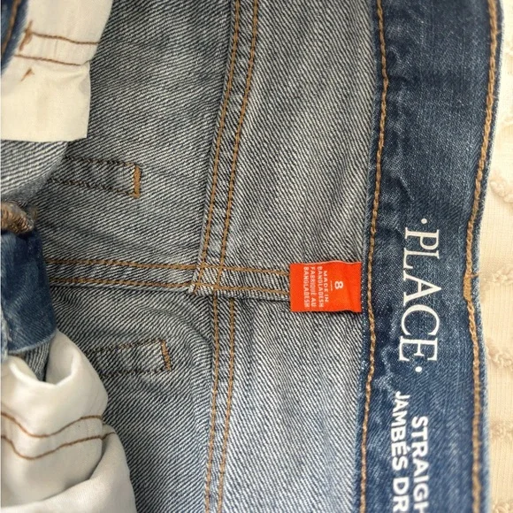 Place kids Straight Leg Blue Jeans - Picture 3 of 5